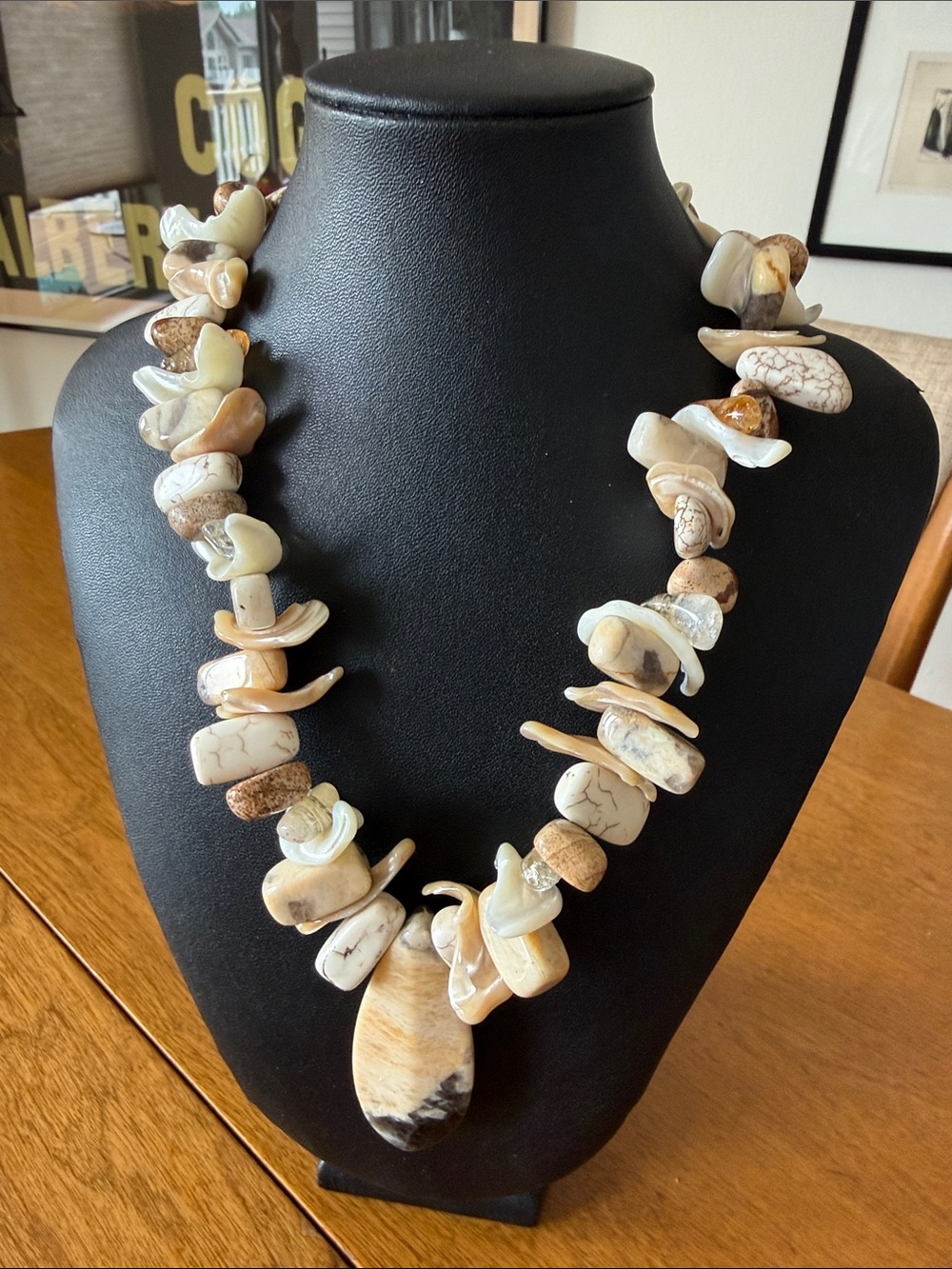 Picasso stone necklace by Lucoral